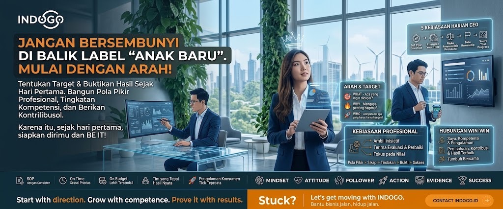 [Latih Pola Pikir Series] JANGAN BERSEMBUNYI DI BALIK LABEL “ANAK BARU”. MULAI DENGAN ARAH!